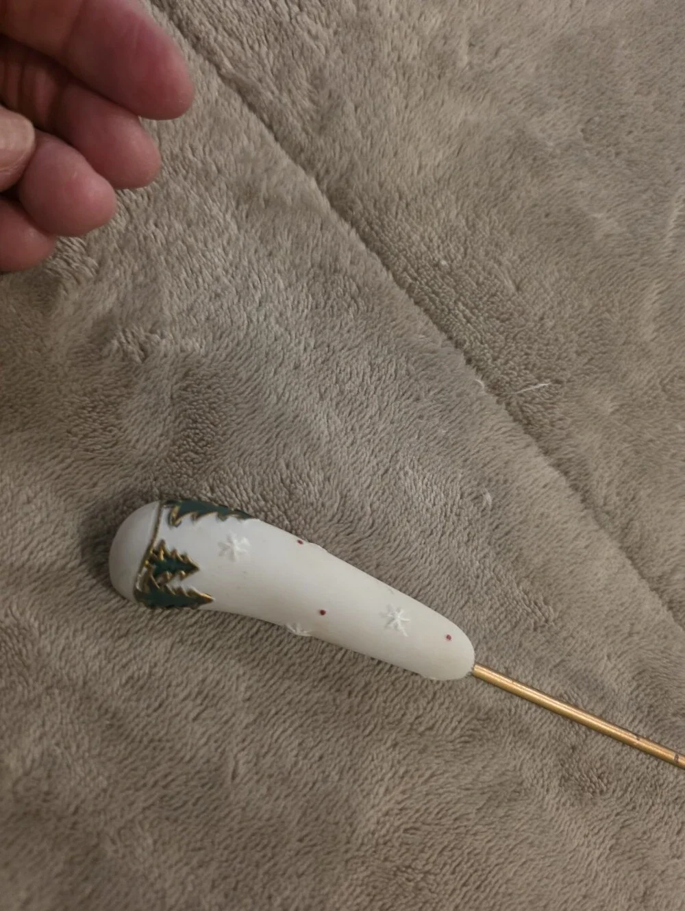Festive White Snowman Candle Snuffer